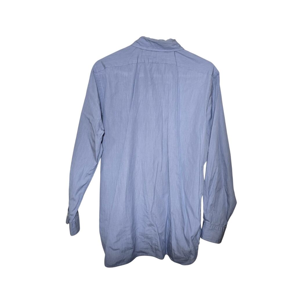 Polo by Ralph Lauren Blue Pin Stripe Long Sleeve Shirt Andrew Classic 16-34 - Picture 2 of 4